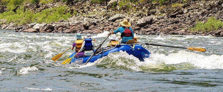 Rafting auf dem Mittellauf des Salmon River durch die Frank Church-River of No Return Wilderness