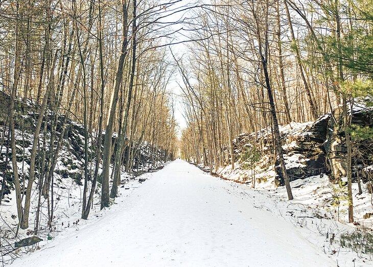 Ashokan Rail Trail im Winter
