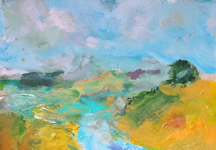Peinture à l'huile du Rwanda