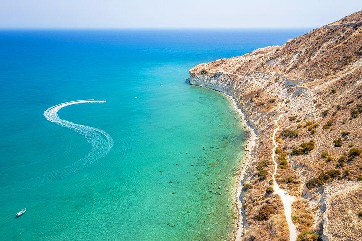 Jet-ski dans la baie de Pissouri