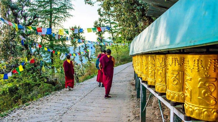 Gebetsräder in Dharamsala, Indien