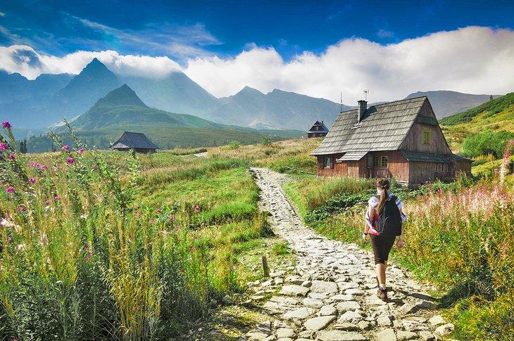 Sendero de senderismo en los Montes Tatras
