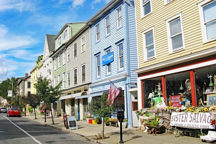 Main Street en el pueblo de Catskill