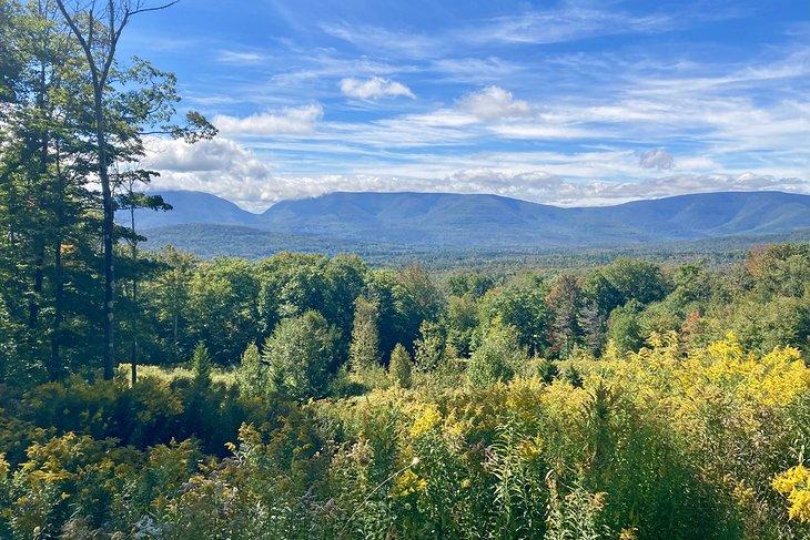 Vista montañosa de las Catskills