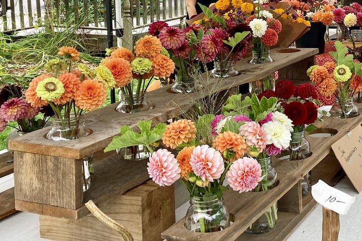 Mercado de agricultores en Livingston Manor