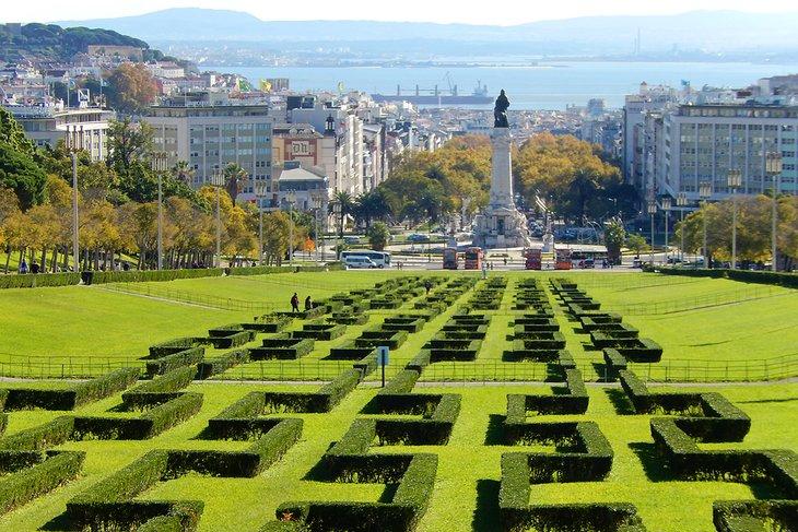 Vista de Lisboa desde el Parque Eduardo VII