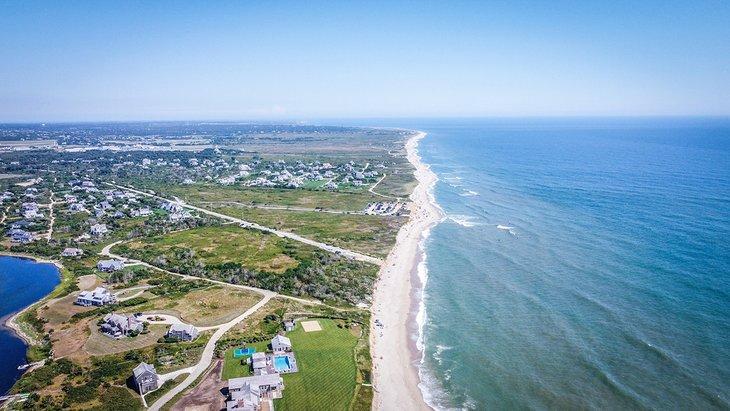 Vista aérea de Cisco Beach