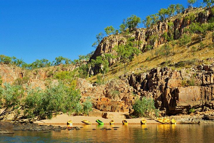 Kayak en el Cañón de Katherine (Parque Nacional Nitmiluk), Territorio del Norte