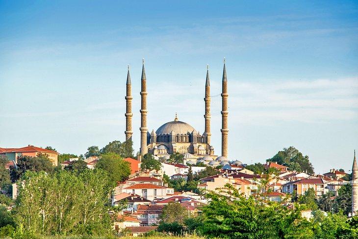 Vista de la Mezquita Selimiye en Edirne