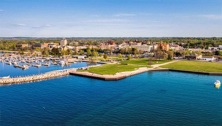 Vista del frente al mar en Traverse City