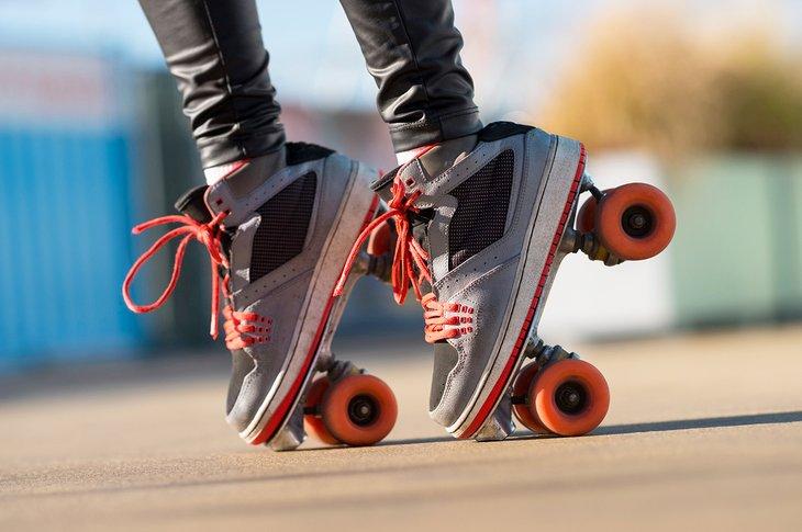 Patinando sobre ruedas