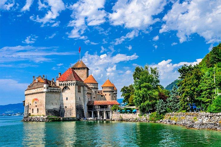 Castillo de Chillon cerca de Montreux