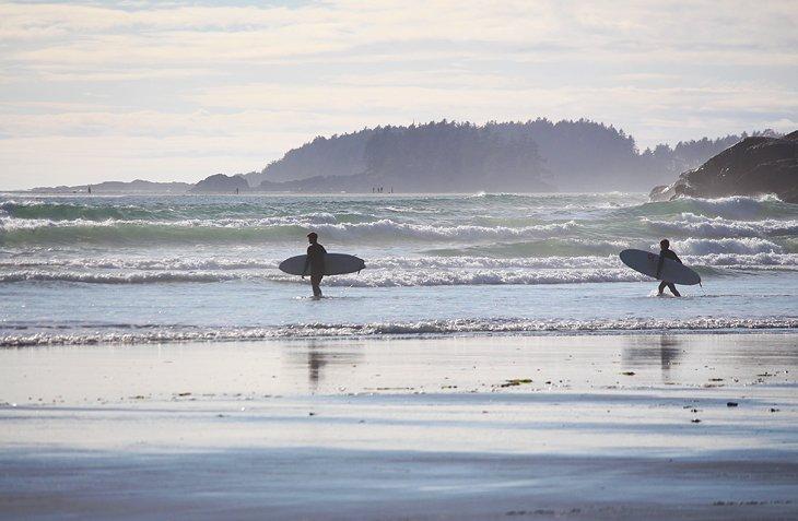 Surfistas en Tofino