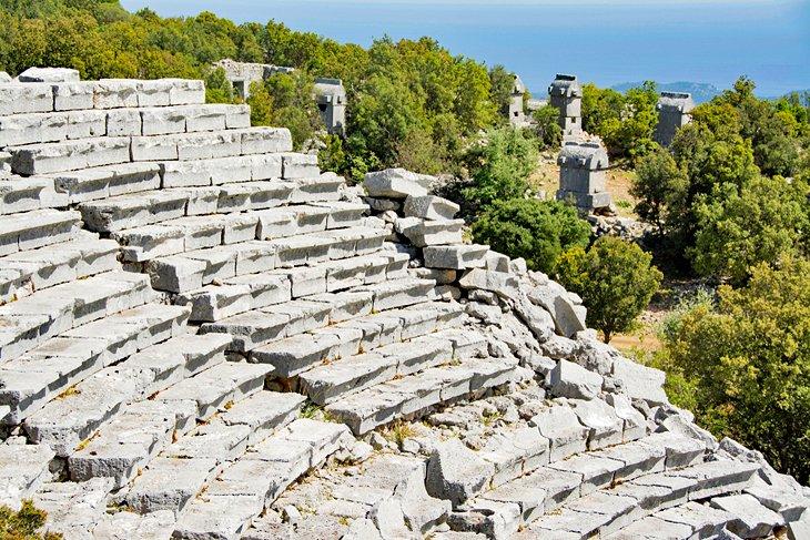 Ruines de l'ancienne ville de Kyaneai