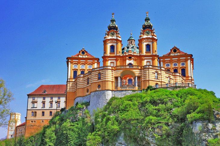 Vista de la Terraza de la Iglesia de la Abadía Benedictina, Melk