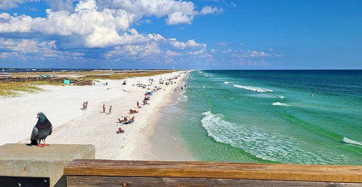 Vue depuis la Jetée de Pêche de Navarre Beach