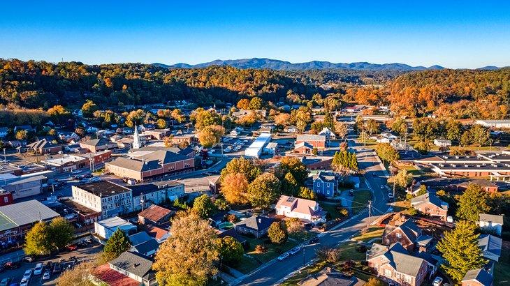 Luftaufnahme von Ellijay, Georgia