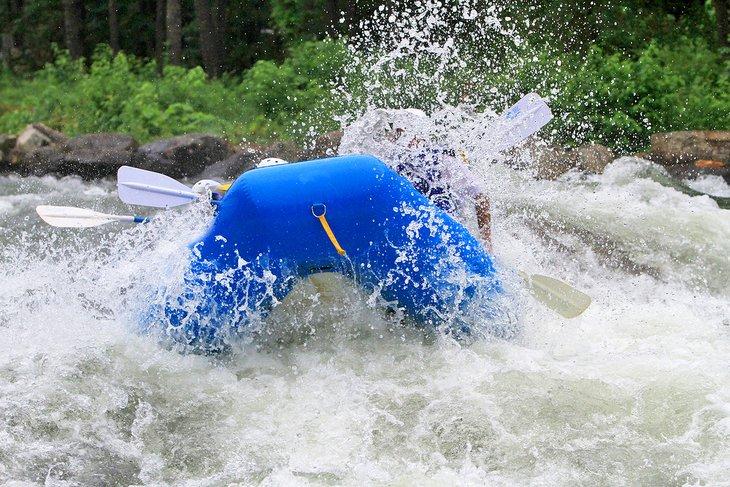 Wilder Flussrafting auf dem Ocoee River in Tennessee