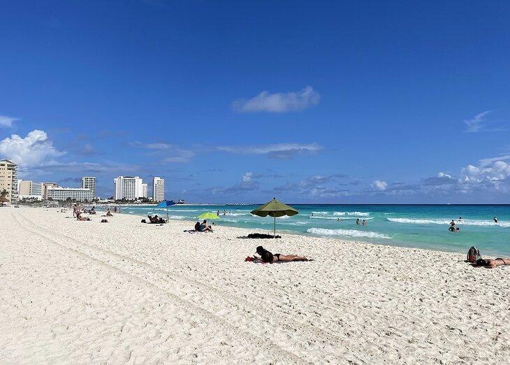 La playa en Cancún