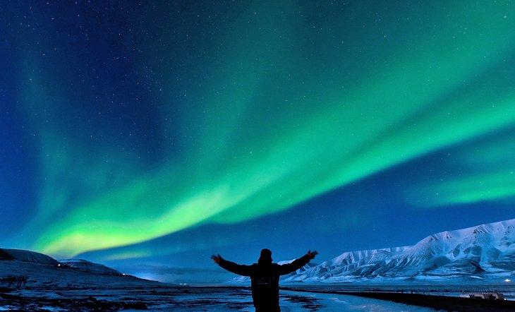 Svalbard es un lugar maravilloso para disfrutar del espectáculo de las luces del norte