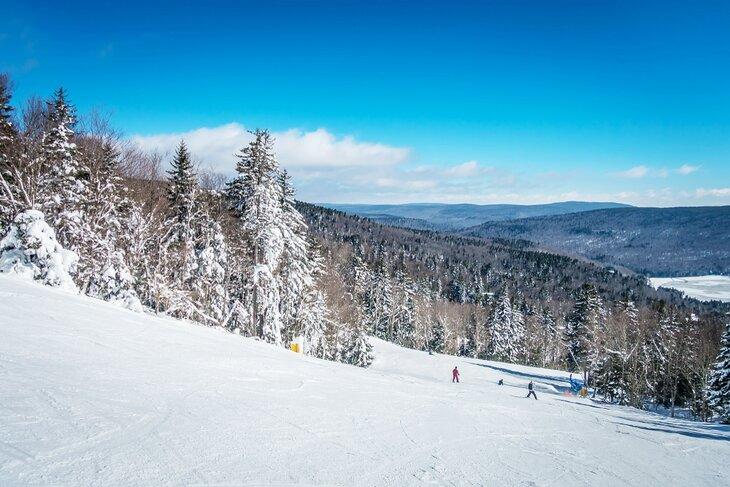 Una pista en la montaña Snowshoe