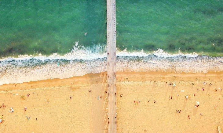 Vue aérienne de Hermosa Beach