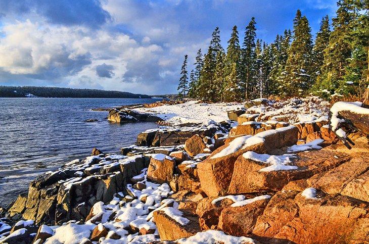 Parc national d'Acadia en hiver