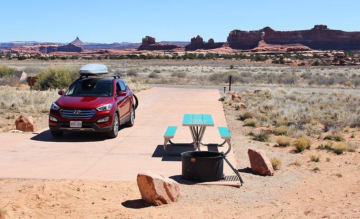 Needles Campground en el Parque Nacional Canyonlands