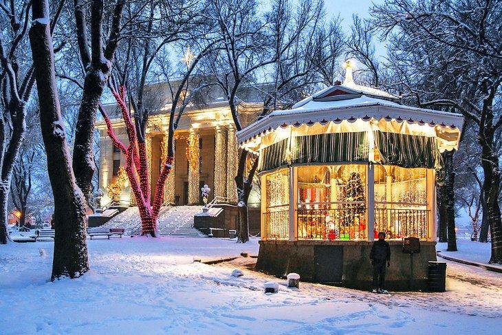 Luces navideñas en Prescott, Arizona