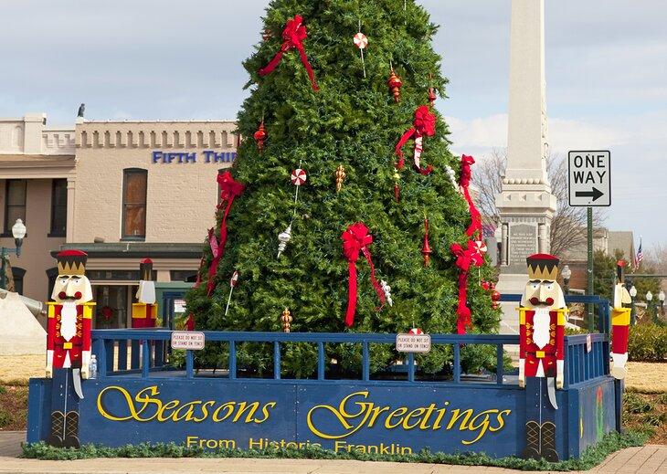 Decoraciones navideñas en Franklin, Tennessee