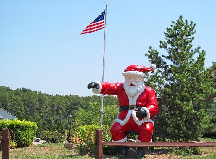 Estatua de Santa en Santa Claus, IN