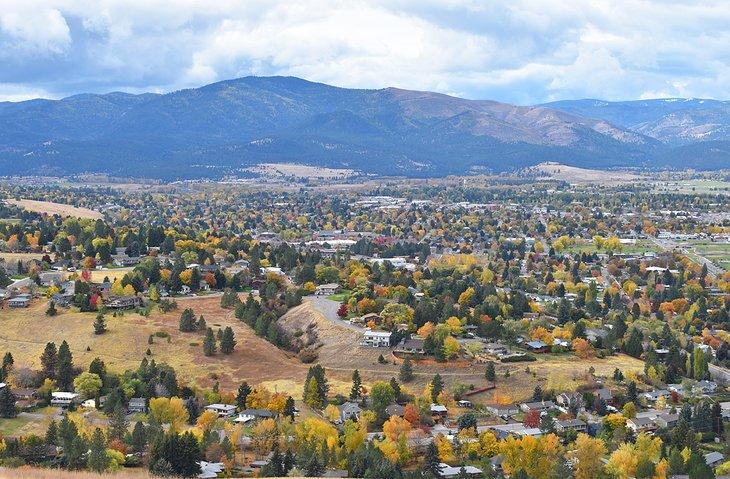 Missoula, vista desde la cima del Monte Sentinel