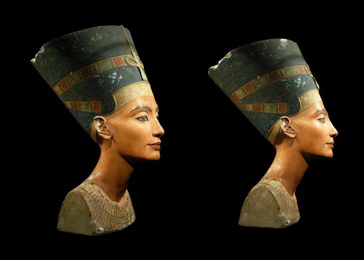Busto de la Reina Nefertiti en el Museo Neues, Berlín