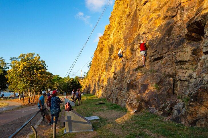 Escalada en roca en Kangaroo Point