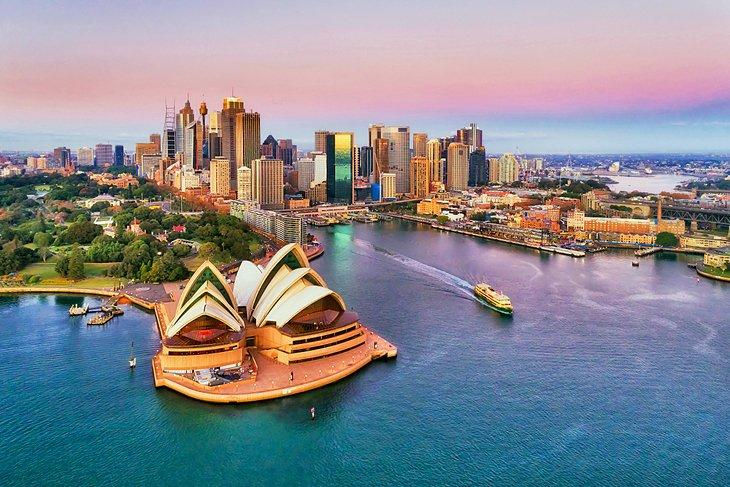 Sydney Harbour bei Sonnenaufgang