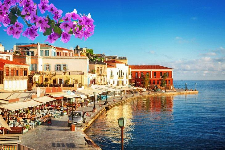 Wassercafés in Chania, Kreta