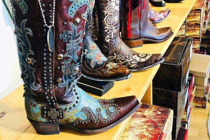 Bottes de cowboy à Las Cruces
