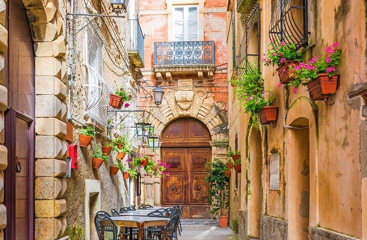 Mesas en una cafetería en Positano