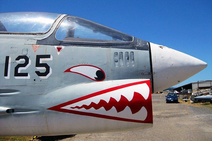 Kampfflugzeug im Pacific Coast Air Museum