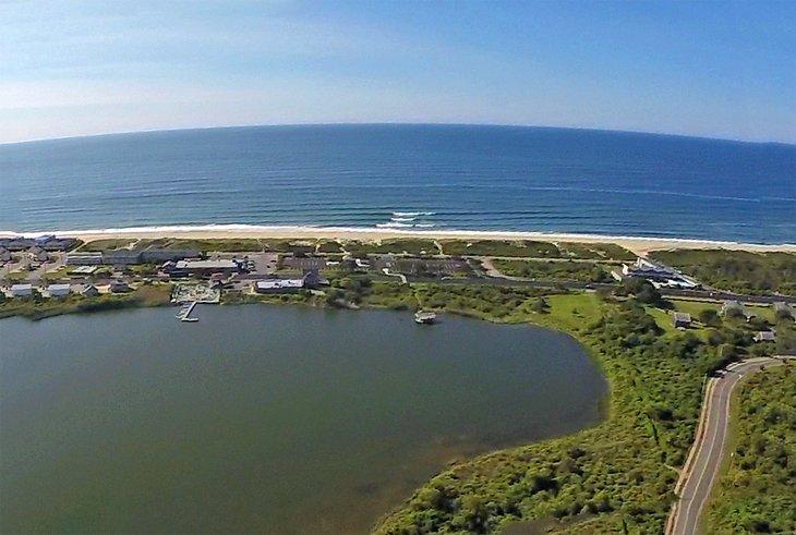 Vista aérea de Kirk Park Beach