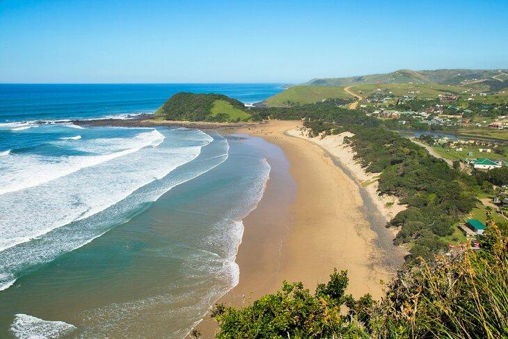 Vista de Coffee Bay en Wild Coast