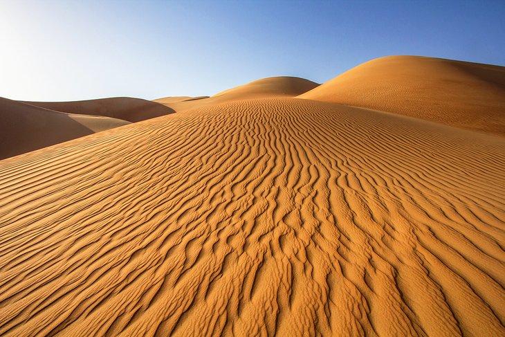 Dunas cerca del Oasis de Liwa en el Emirato de Abu Dhabi
