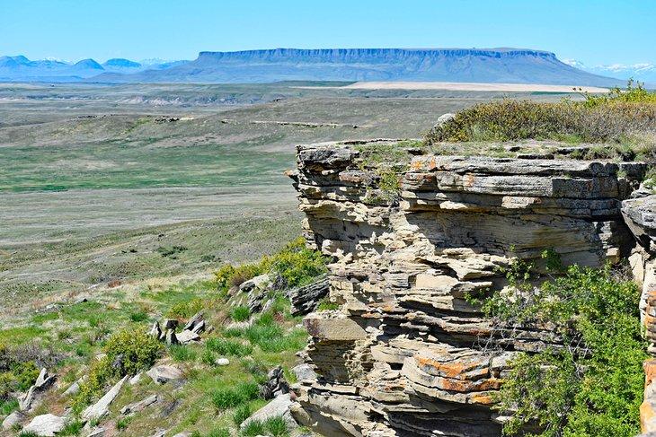 Aussicht vom First Peoples Buffalo Jump State Park