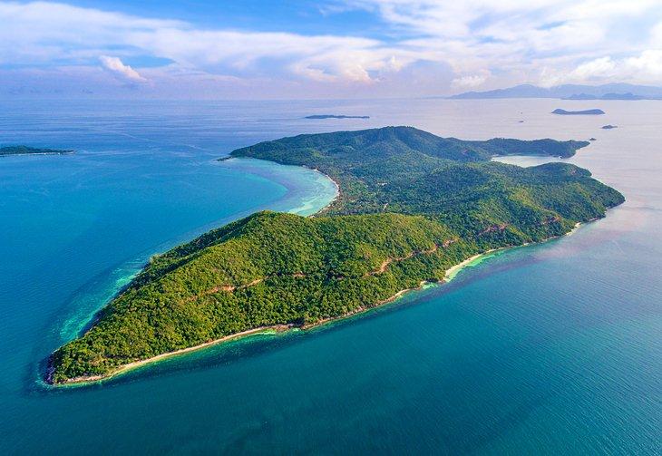 Vue aérienne de Koh Taen