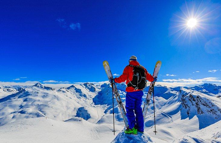 Esquiador en Meribel