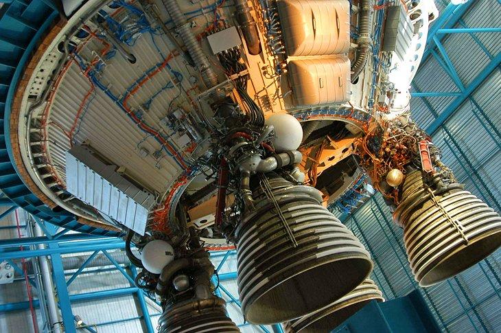 Cohete en el Centro Espacial Kennedy