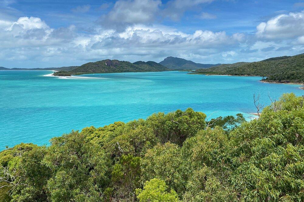 Blick über Hill Inlet von Whitsunday Island
