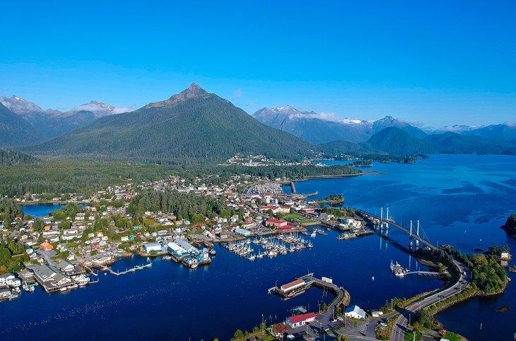 Luftaufnahme von Sitka, Alaska