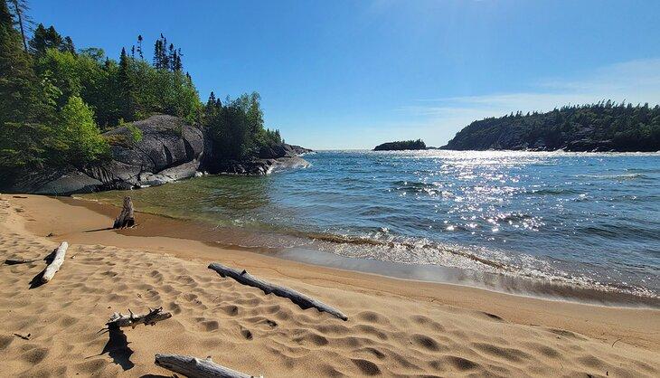 Una playa en el Parque Nacional Pukaskwa
