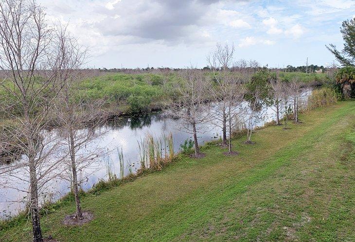 Vista desde el mirador en Sandhill Crane Access Park